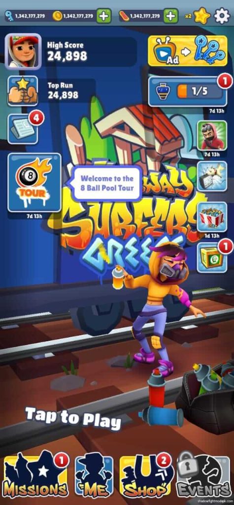 Download Subway Surfers v3.51.1 MOD APK (Unlimited Coins, Keys & Characters)